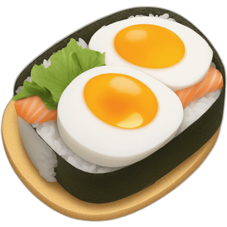 egg sushi emoji