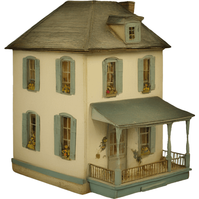 antique french dollhouse emoji