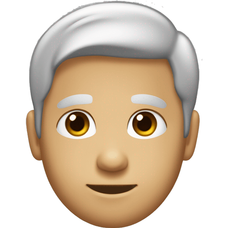 menino beje claro de cabelo curto liso  e preto de olhos pretos emoji