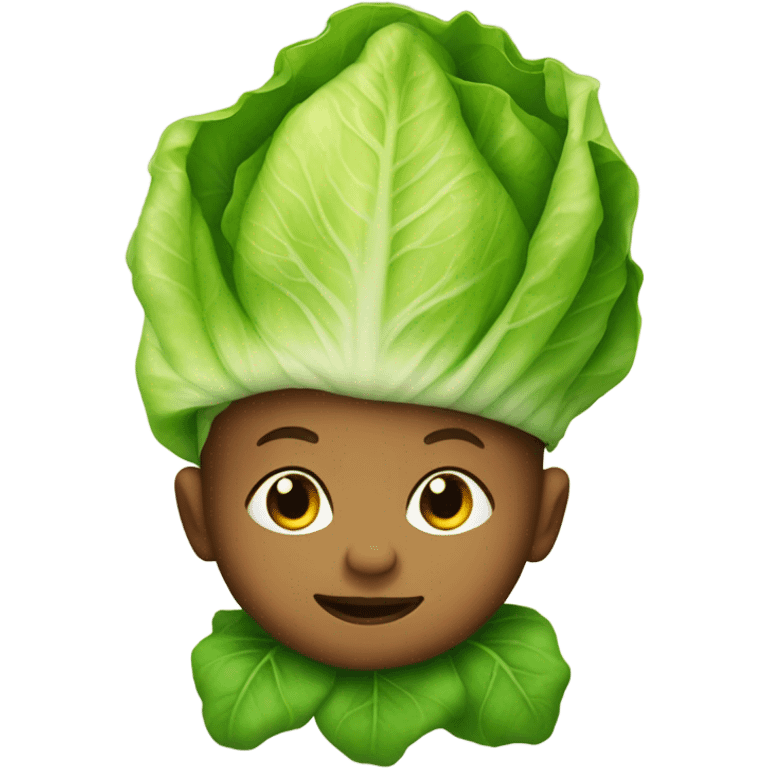 Baby dressed as a lettuce  emoji