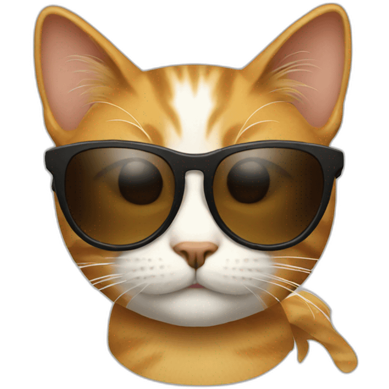 Cat with sunglasses emoji