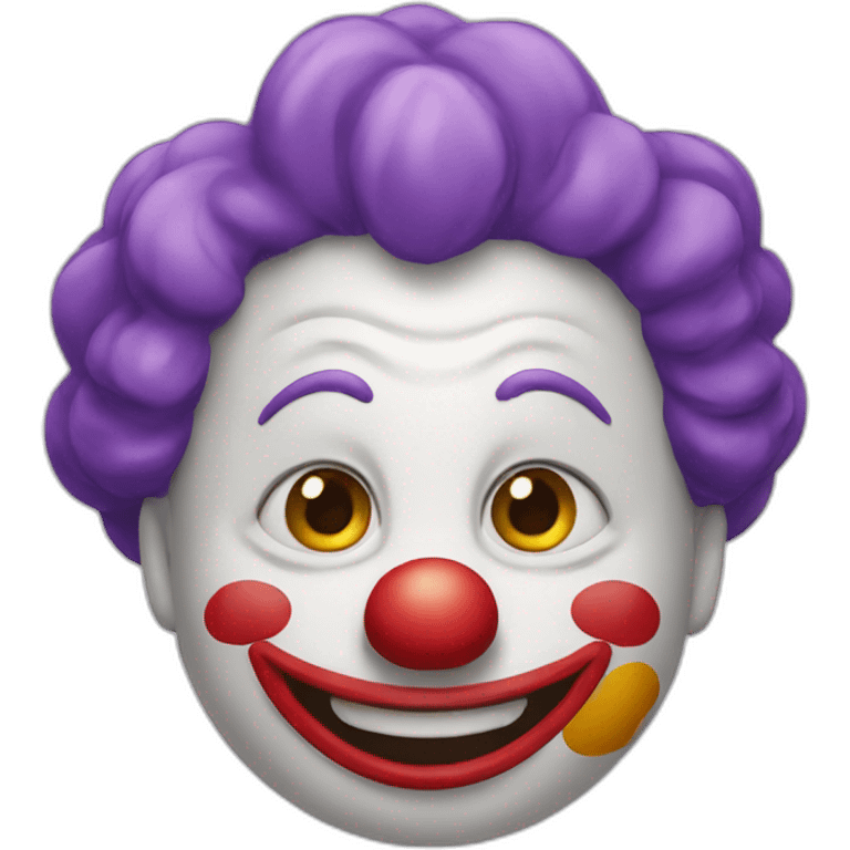 Happy clown emoji