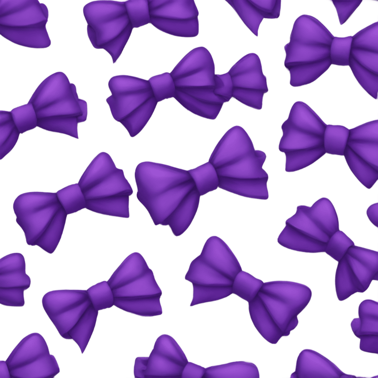 Purple coquette bow emoji