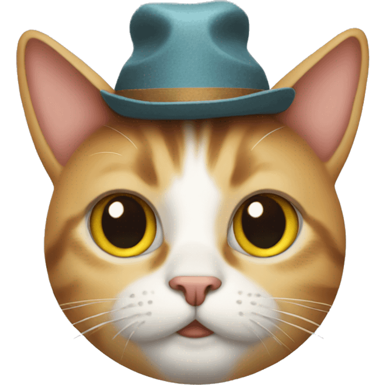 Cat with a hat  emoji