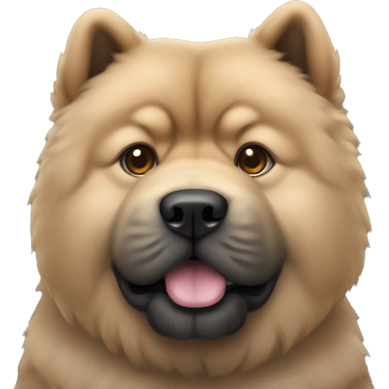 Blach chow chow emoji