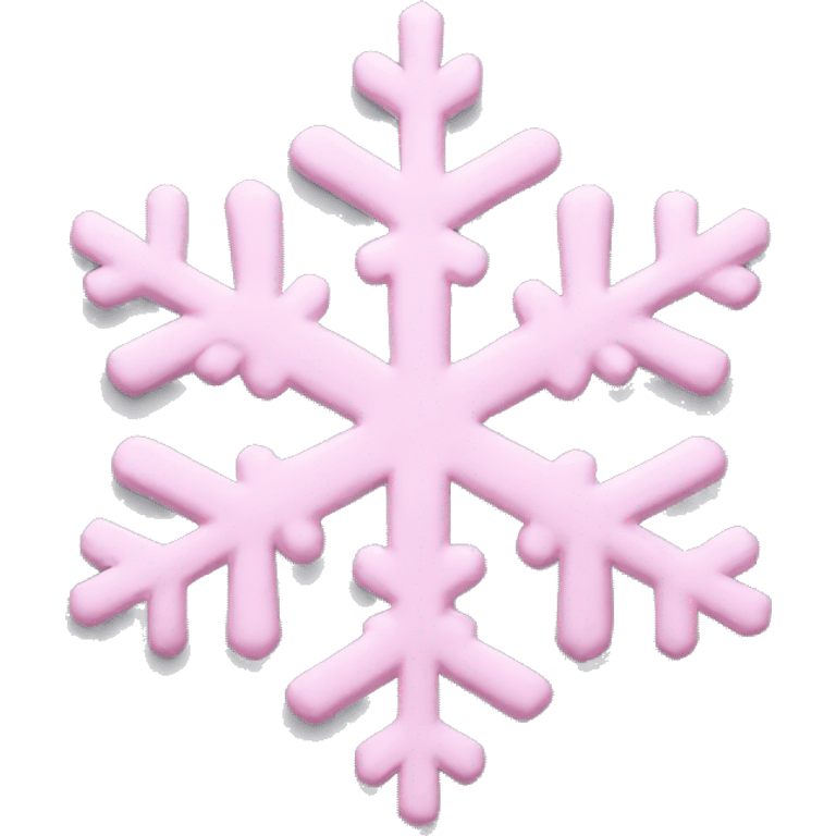 pastel pink snowflake  emoji