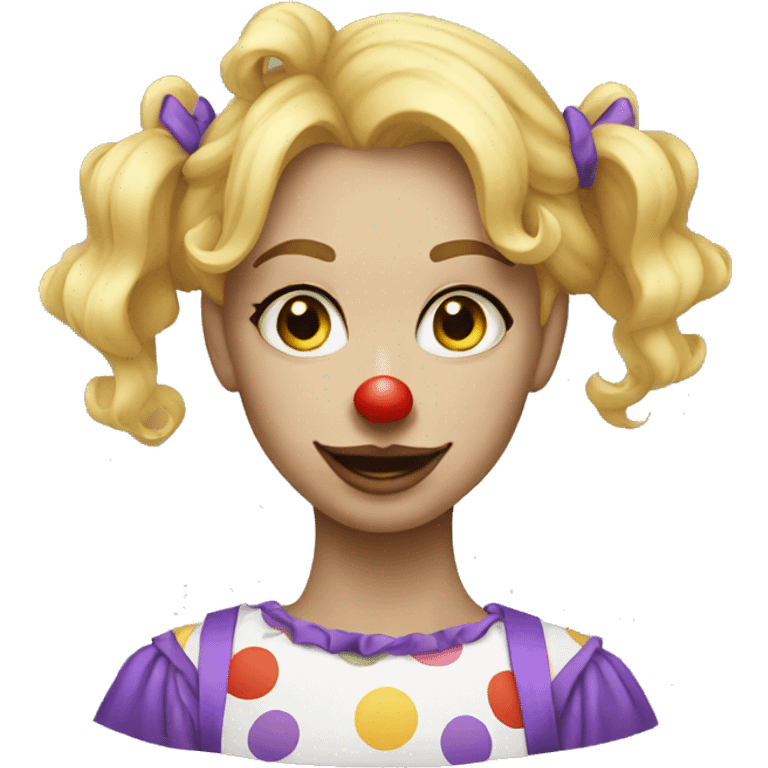 21 year old blonde clown emoji