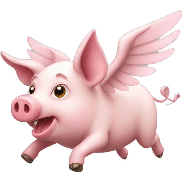 Flying pig emoji