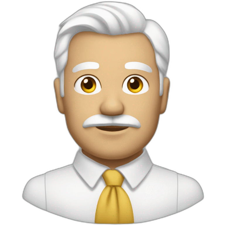 Hombre mayor blanco calvo emoji