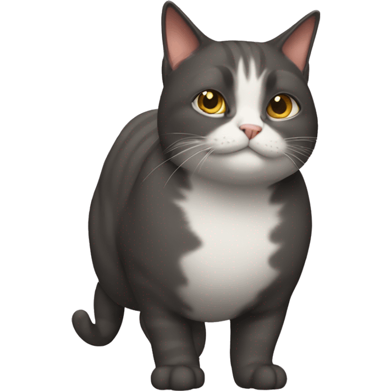 Cat with a fat ass emoji