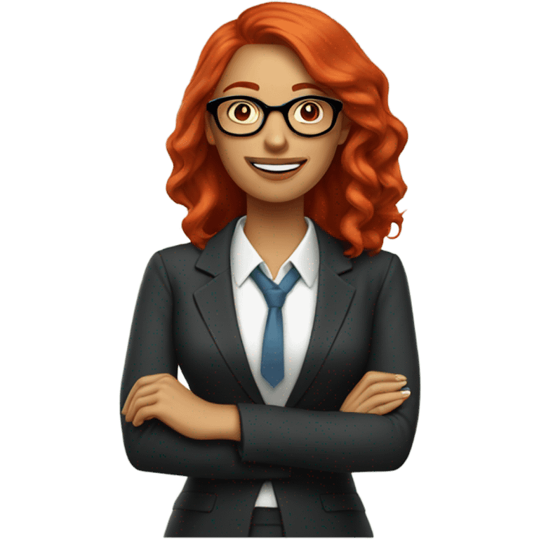 red hair woman nutritionist with glasses happy thinking money emoji