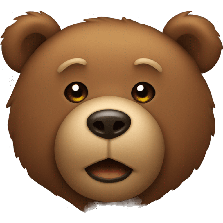 Brown teddy bear emoji