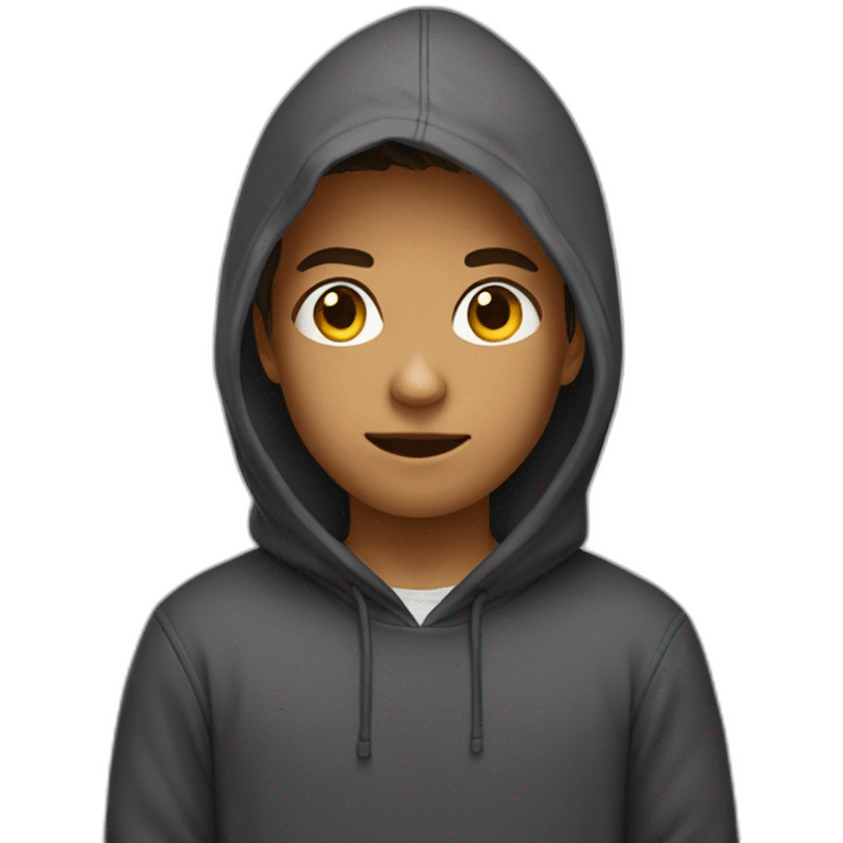 Boy with hoodie emoji