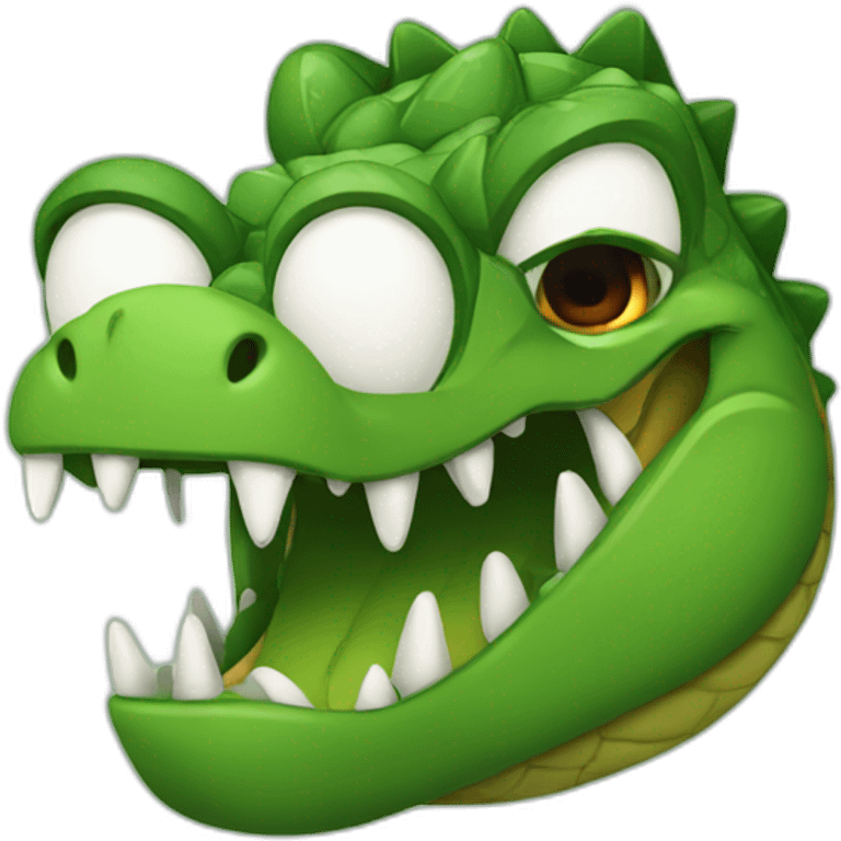 angry crocodile  emoji