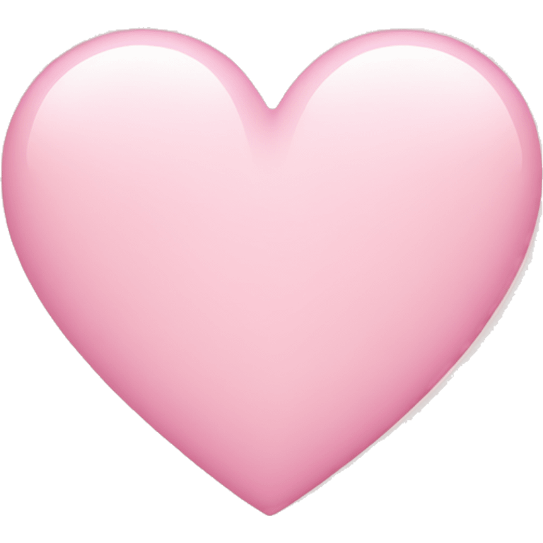 Light pink heart  emoji