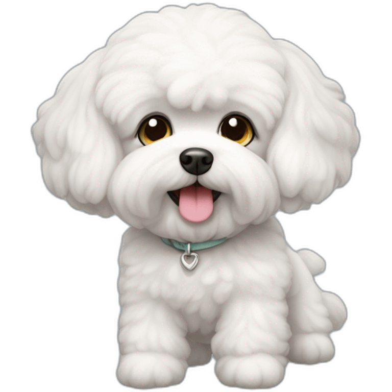 Camille le bichon maltais emoji