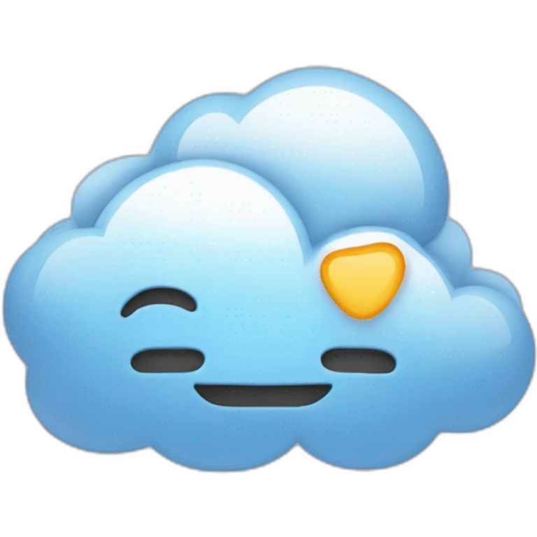 cloud with thump up emoji