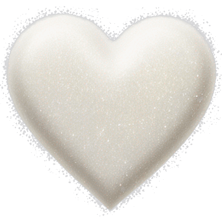 white heart with glitter emoji