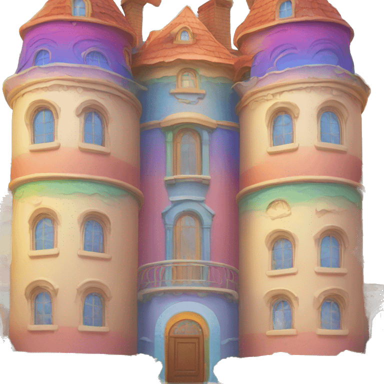 Rainbow mansion emoji