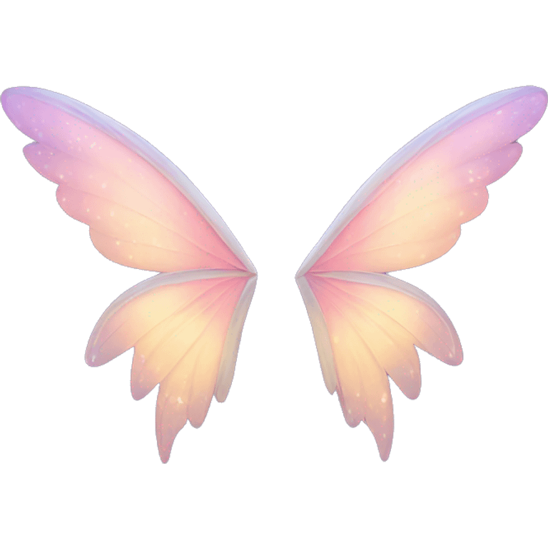 fairy wings and stars emoji