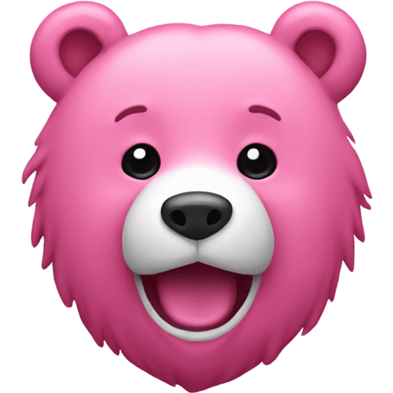 Pink bear  emoji