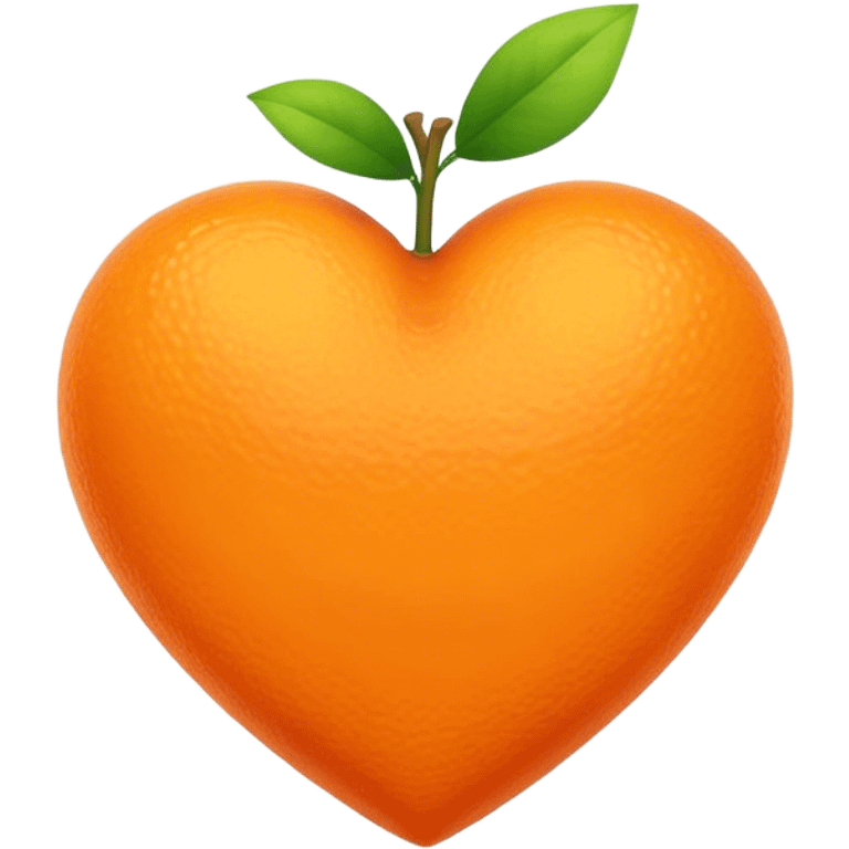 Orange heart emoji