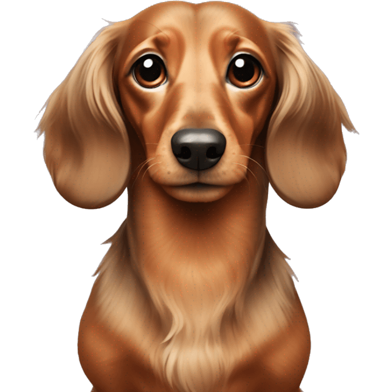 Longhair dachshund emoji