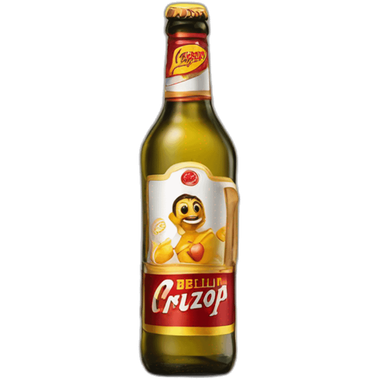 botellín cruzcampo emoji