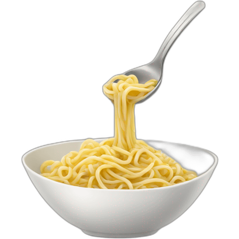 Noodles in spoon emoji