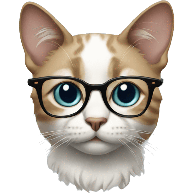 Cat with glasses  emoji