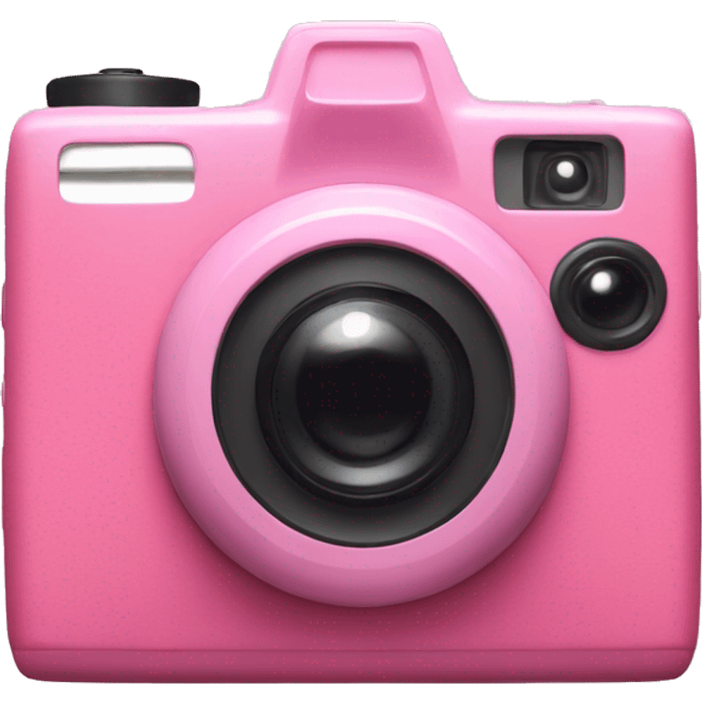 Pink poloroid camera  emoji