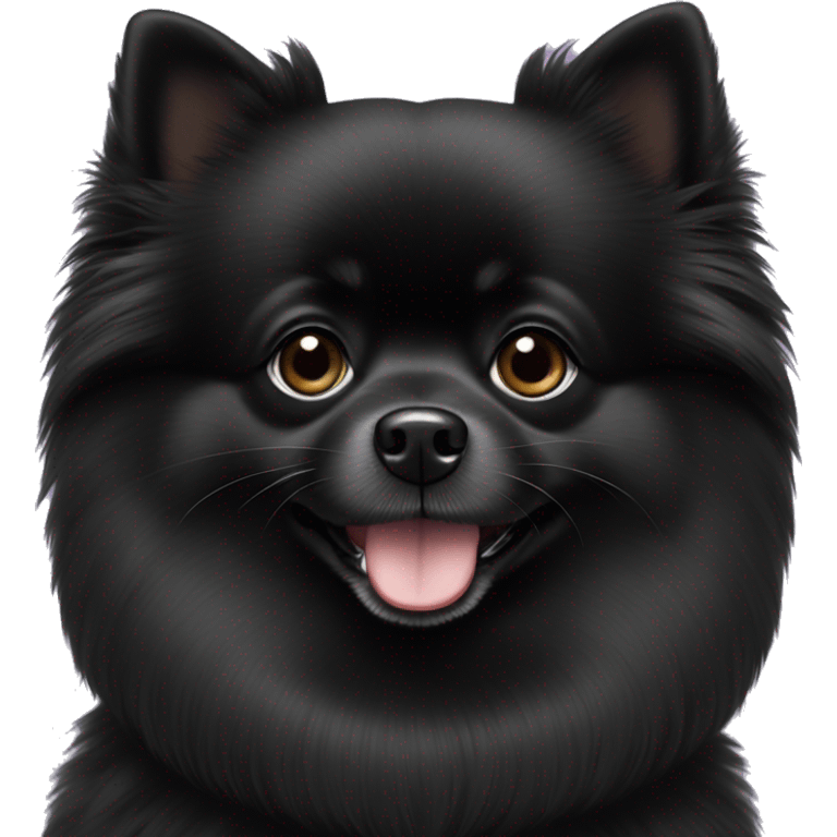 black pomeranian  emoji