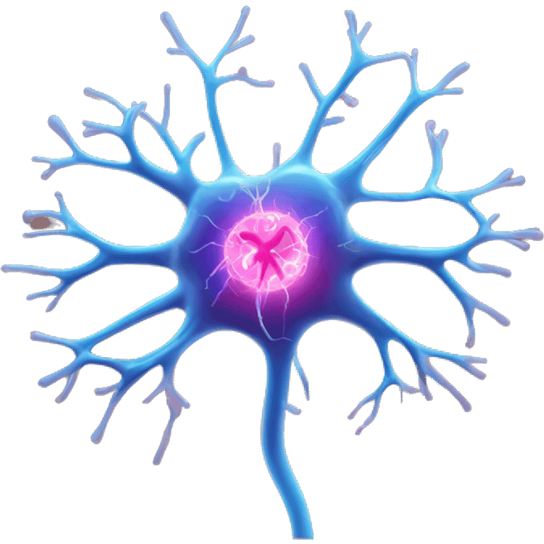 neuron cell+electric spark emoji