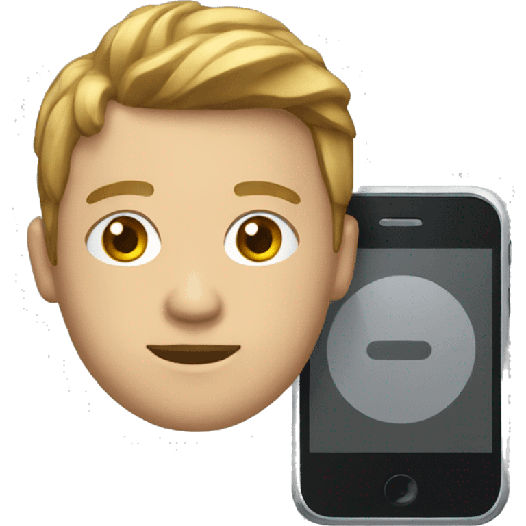 PERSONA DISTRAIDA CON EL MOVIL emoji