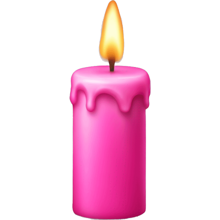 pink candle  emoji