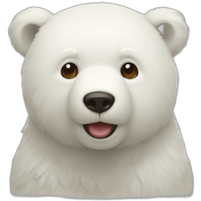 Ours mignon blanc emoji