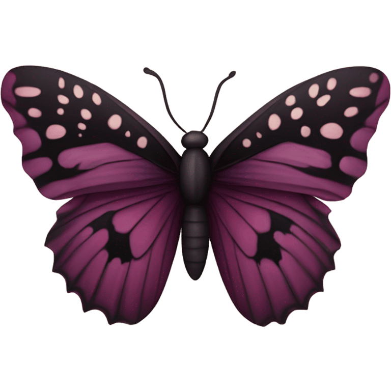 burgundy butterfly emoji