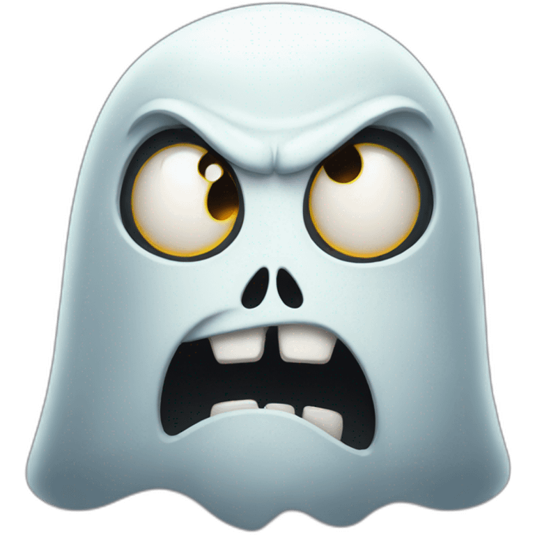 angry ghost emoji