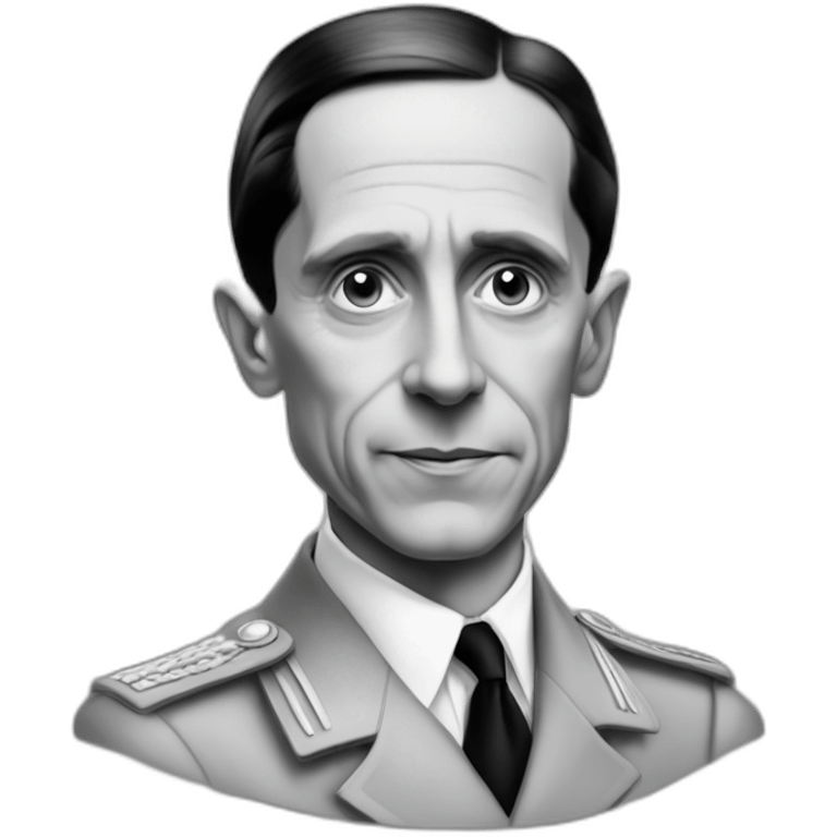 Joseph Goebbels only black and white emoji