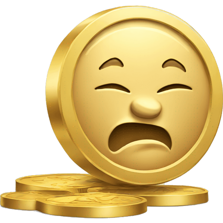 gold coin shows muscle emoji