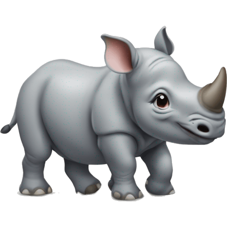 cute baby Rhinoceros emoji