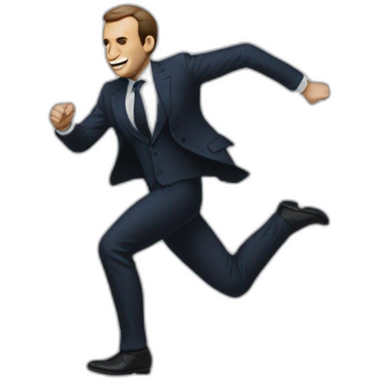 Macron footing emoji