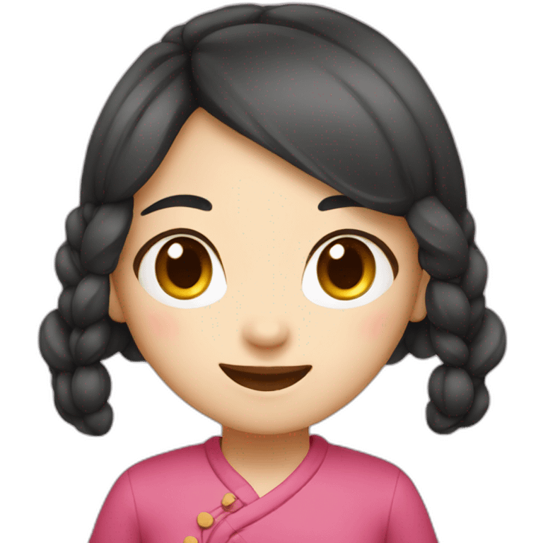 cute Chinese girl emoji