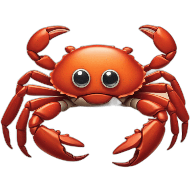 a crab with googly eyes emoji