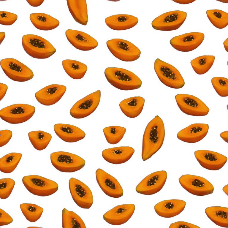 Dark orange papaya emoji