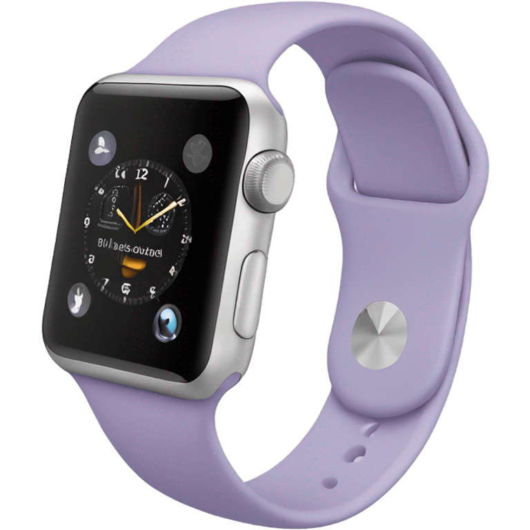 Apple Watch light purple emoji