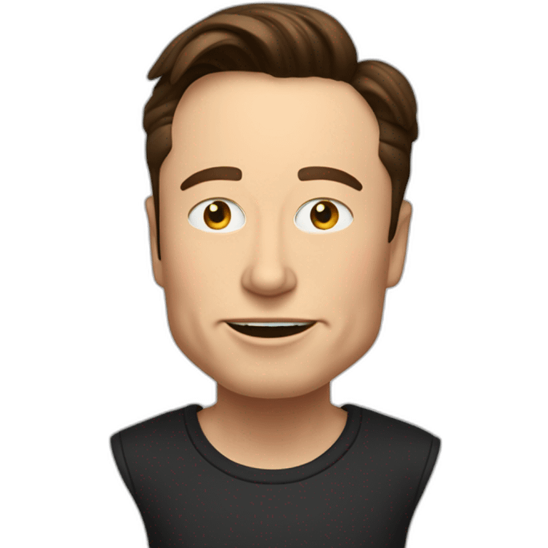 elon musk qui fait un doigt emoji