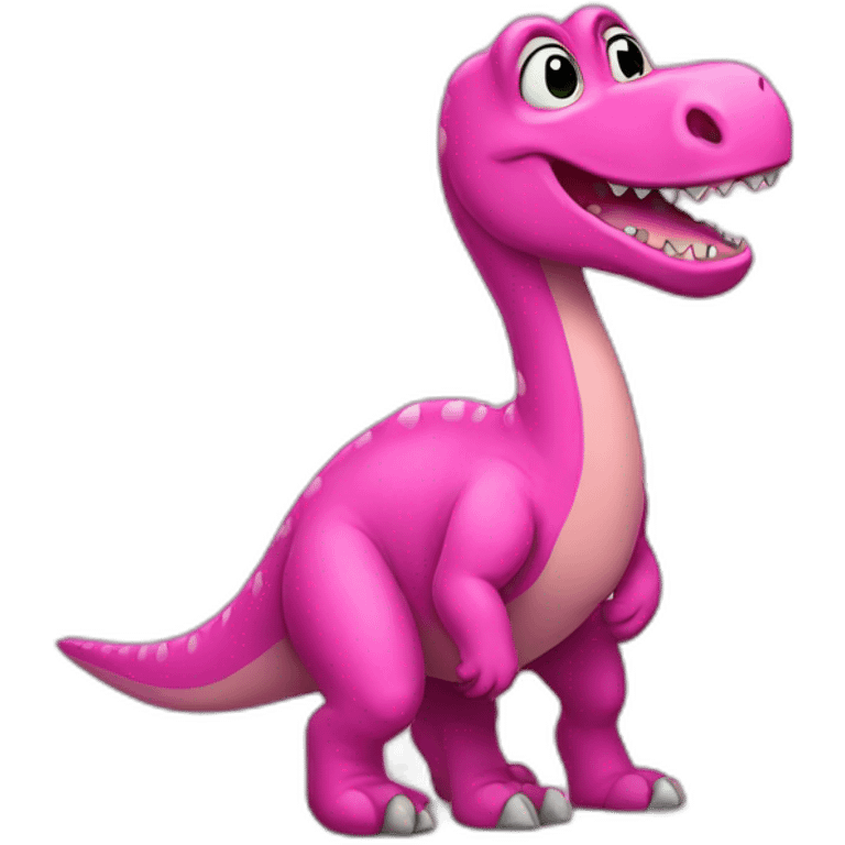 Pink dinosaur emoji