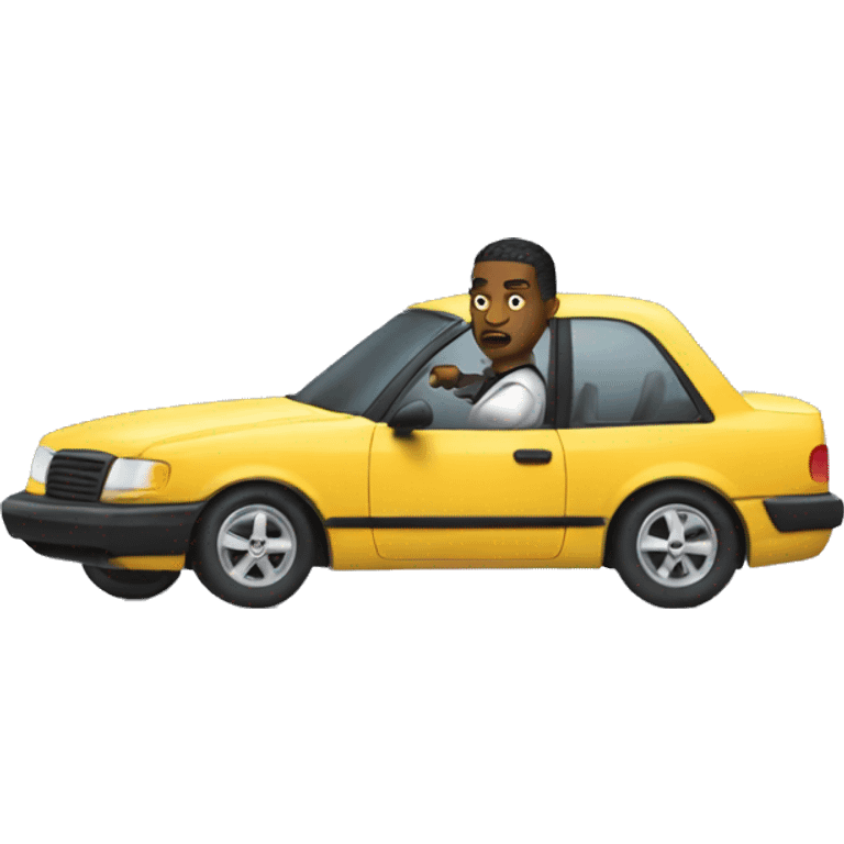 Gangster driving car emoji