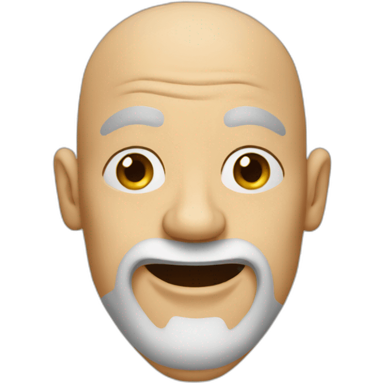 funky bald weird man emoji